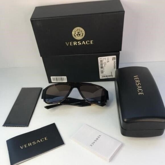 💯 - New Authentic Versace VE4436U Havana Dark Brown Sunglasses - Picture 12 of 12